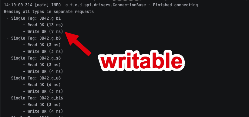 S7CommPlus write of the classic DB showing not-writable tag still writable